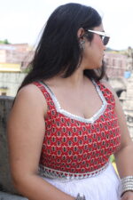 Ruhani corest red crop top