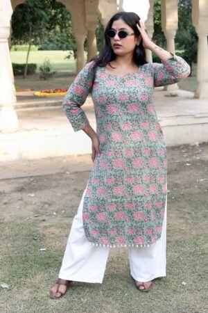 Shabnam katha staight long kurti
