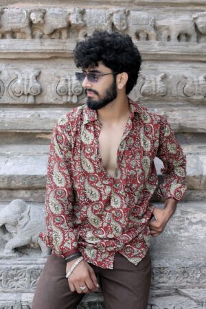 Tha royal maroon shirt