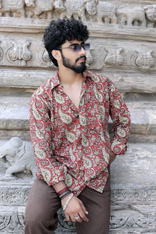 Tha royal maroon shirt