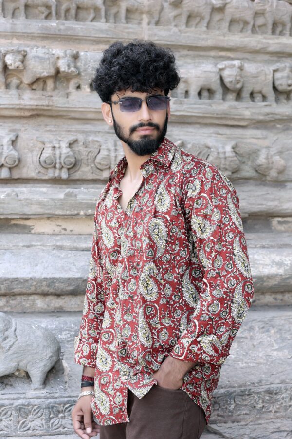 Tha royal maroon shirt